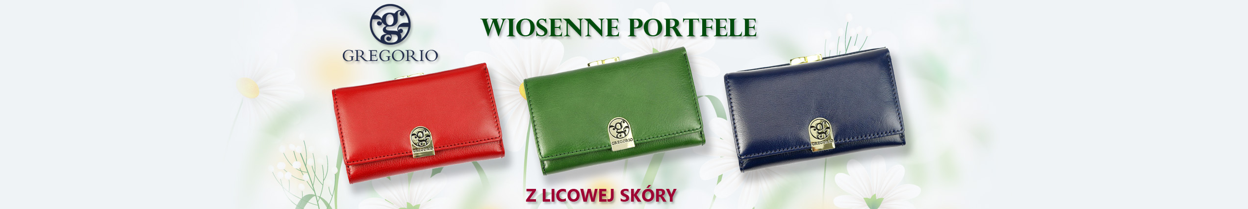 Wiosenne portfele - skórzane portfele - GREGORIO.com.pl