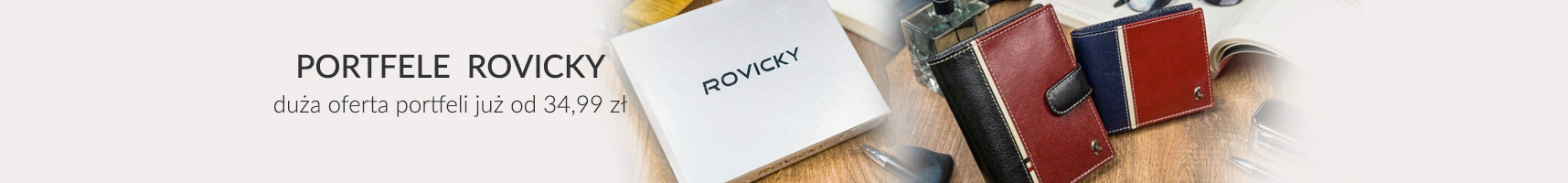 Portfele ROVICKY - duża oferta damskich i męskich portfeli